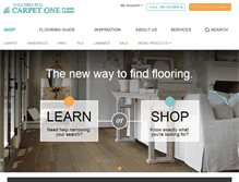 Tablet Screenshot of columbiarugcarpetonepeoria.com